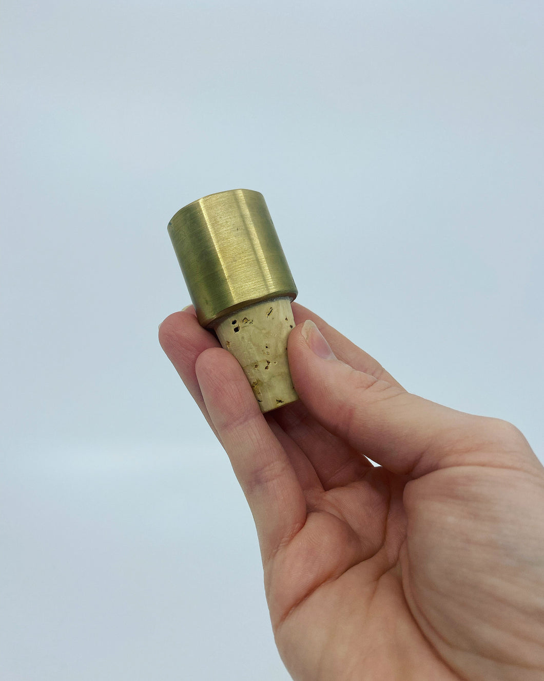 Brass Circle Bottle Stopper